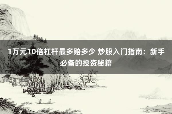1万元10倍杠杆最多赔多少 炒股入门指南：新手必备的投资秘籍