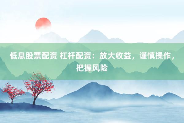 低息股票配资 杠杆配资：放大收益，谨慎操作，把握风险