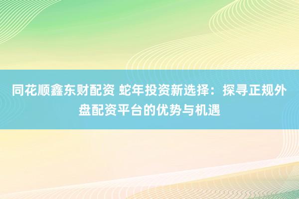 同花顺鑫东财配资 蛇年投资新选择：探寻正规外盘配资平台的优势与机遇
